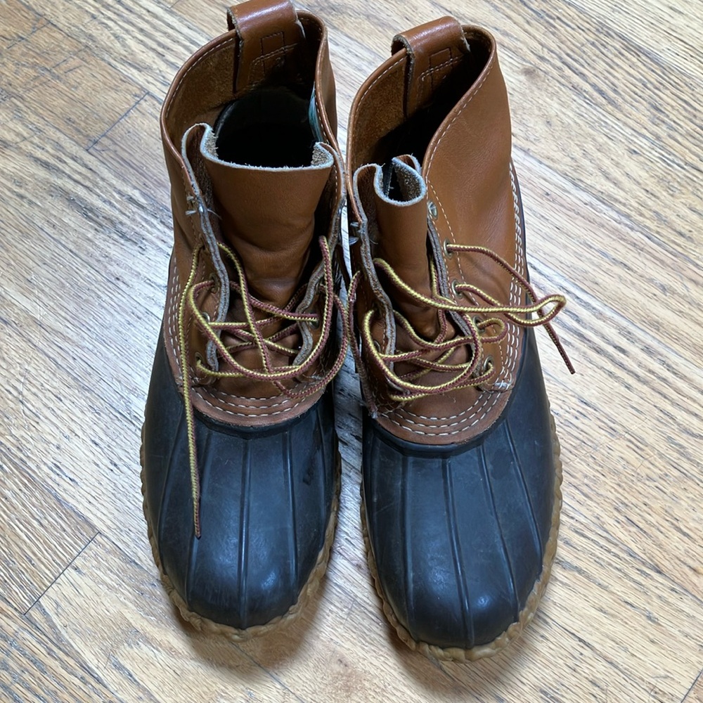 Men’s LL Bean 6” Tan/Brown Duck Boots